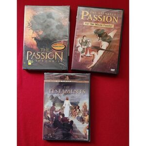 The Passion of the Christ (DVD, 2004) Lot w/Childrens Animated +The Testaments